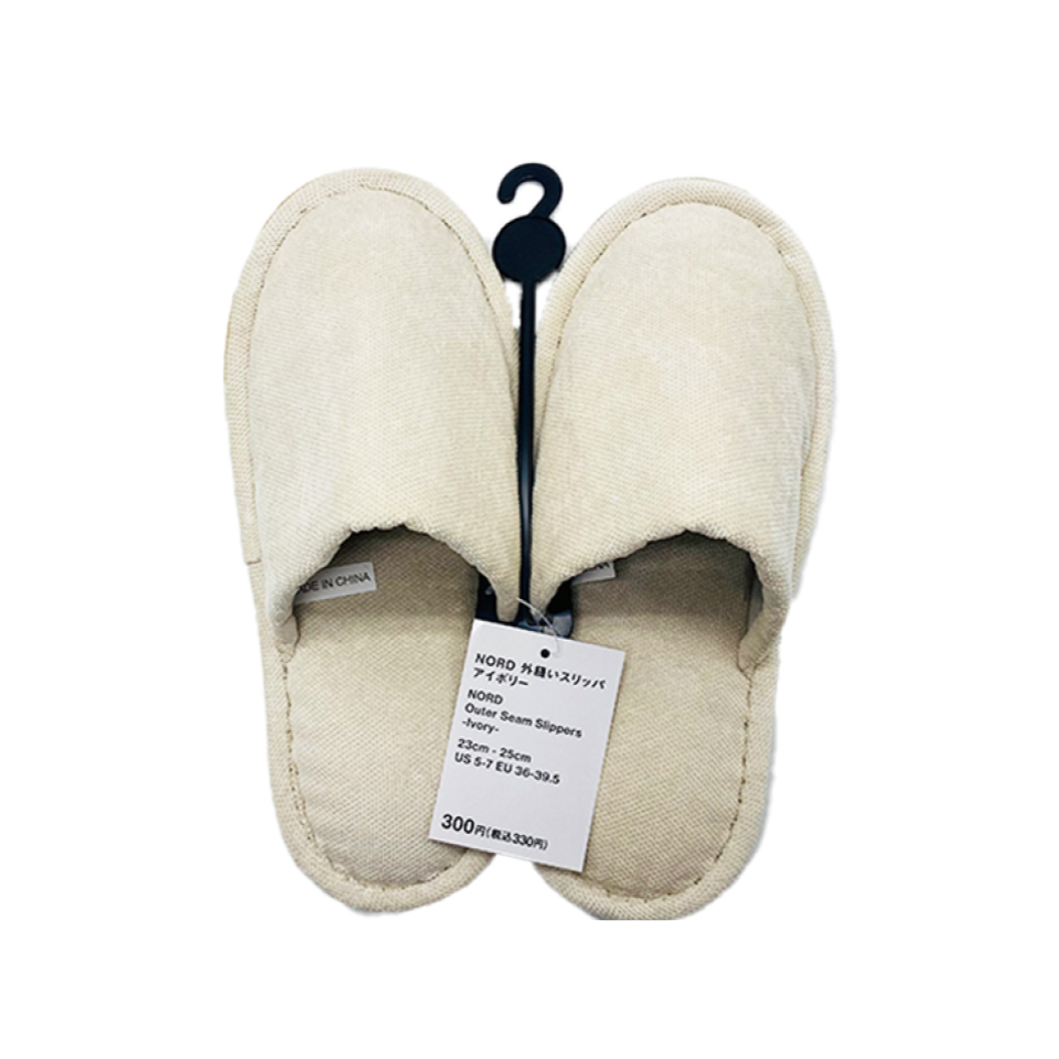 Outer Seam Slippers Nord Ivory 23cm-25cm