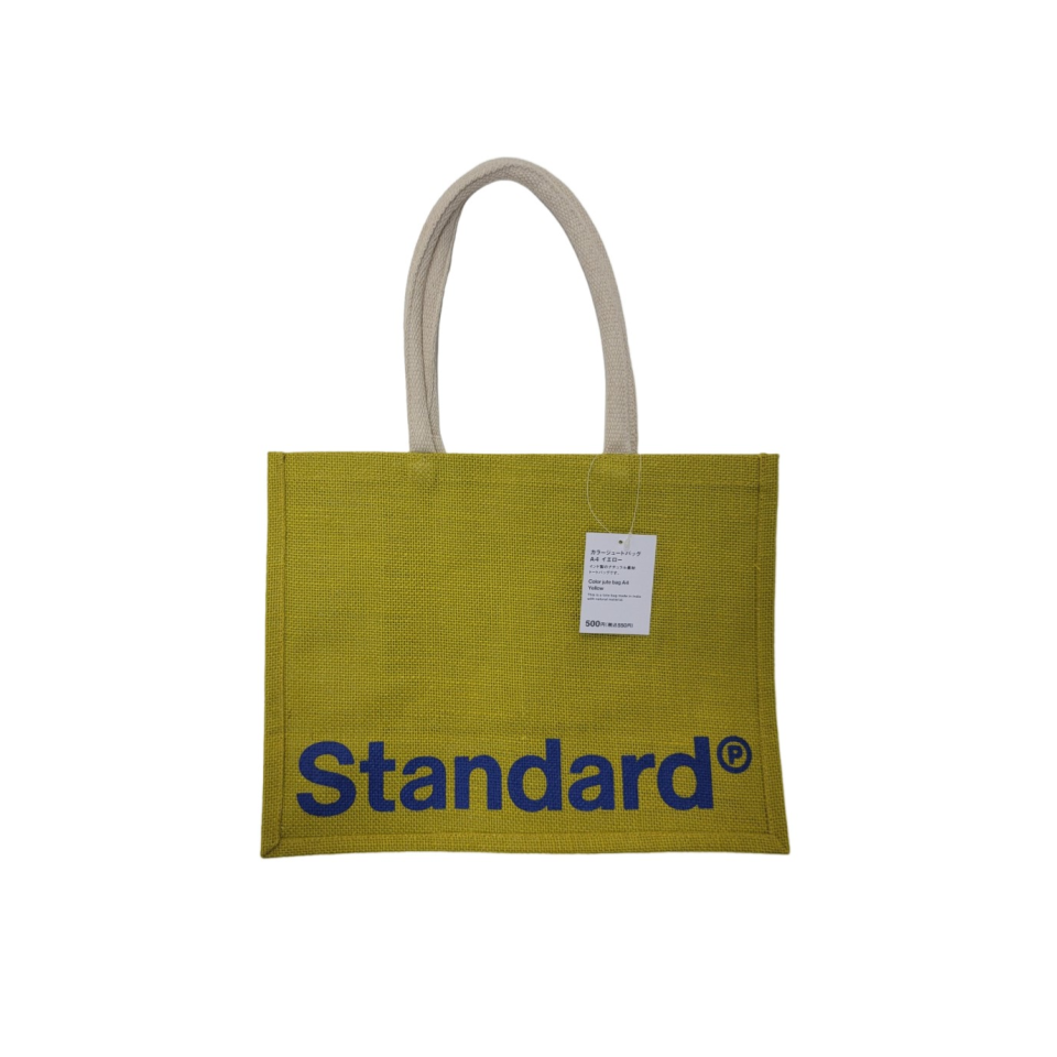 Color Jute Bag A4 Yellow