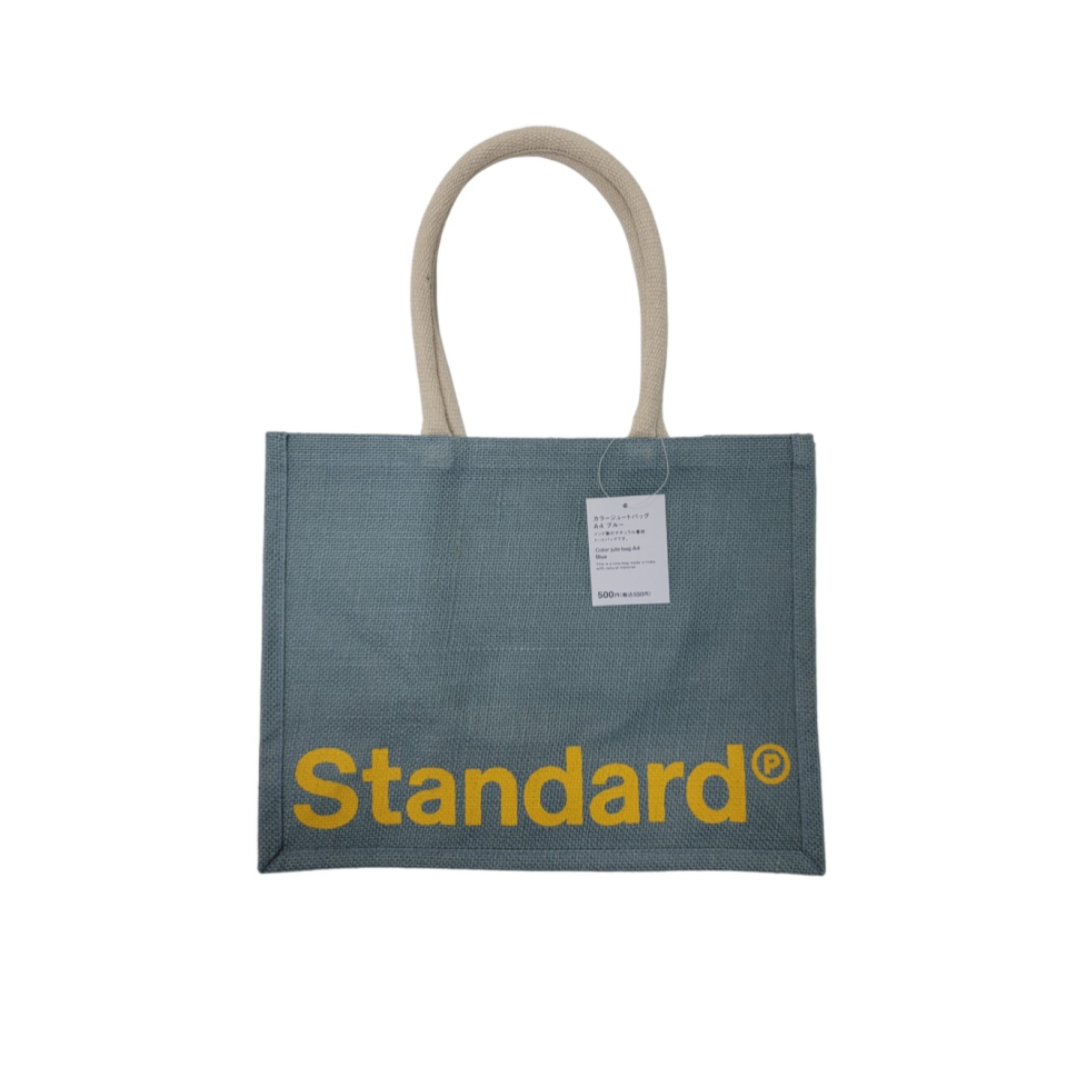 Color Jute Bag A4 Blue