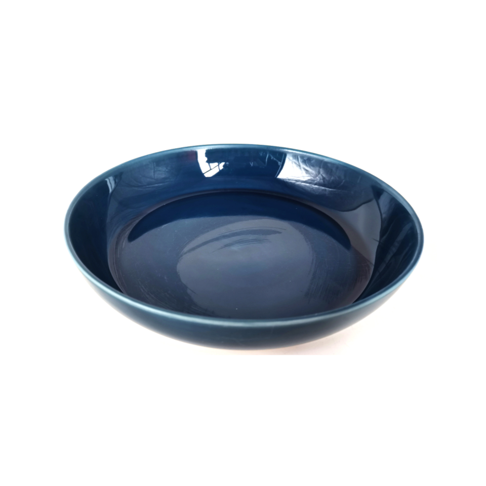 Cookware without Base Cracked Glaze Deep Dish Navy 24cm