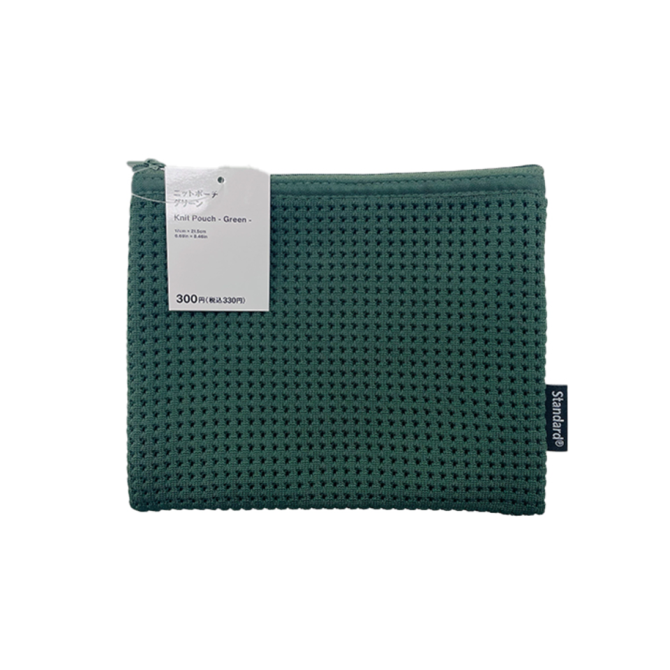 Knit Pouch Green