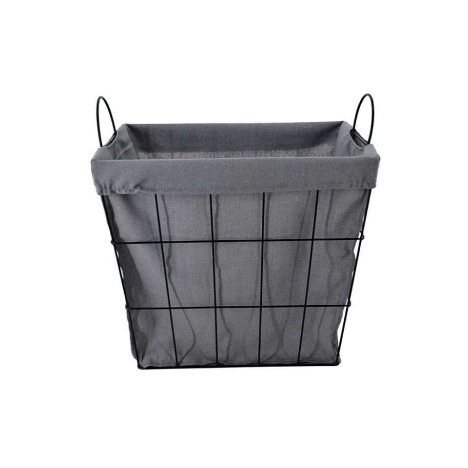Wire Basket Gray 36cm x 24cm x 39cm