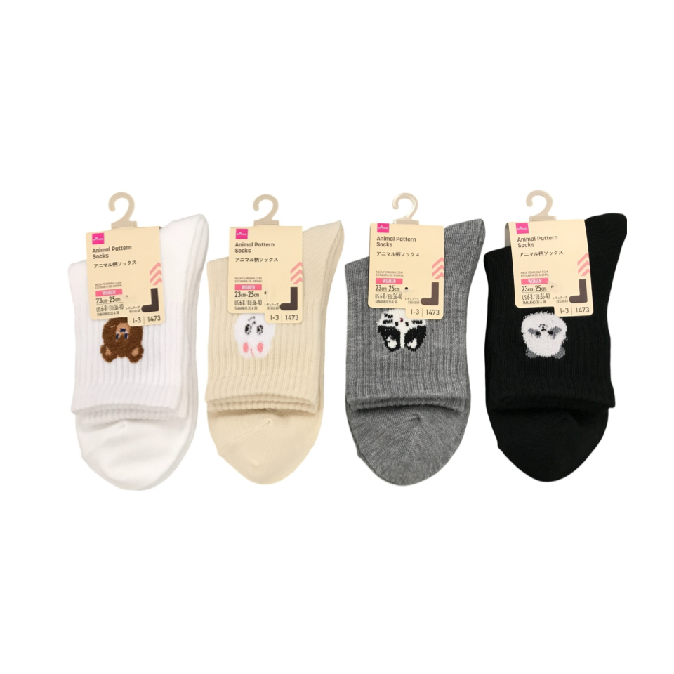 Animal Pattern Socks 23cm-25cm