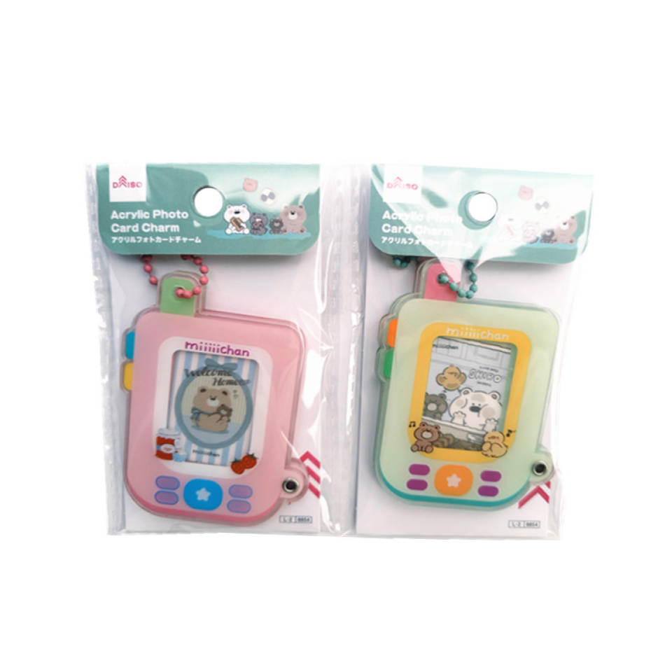 Acrylic Photo Card Charm Bear