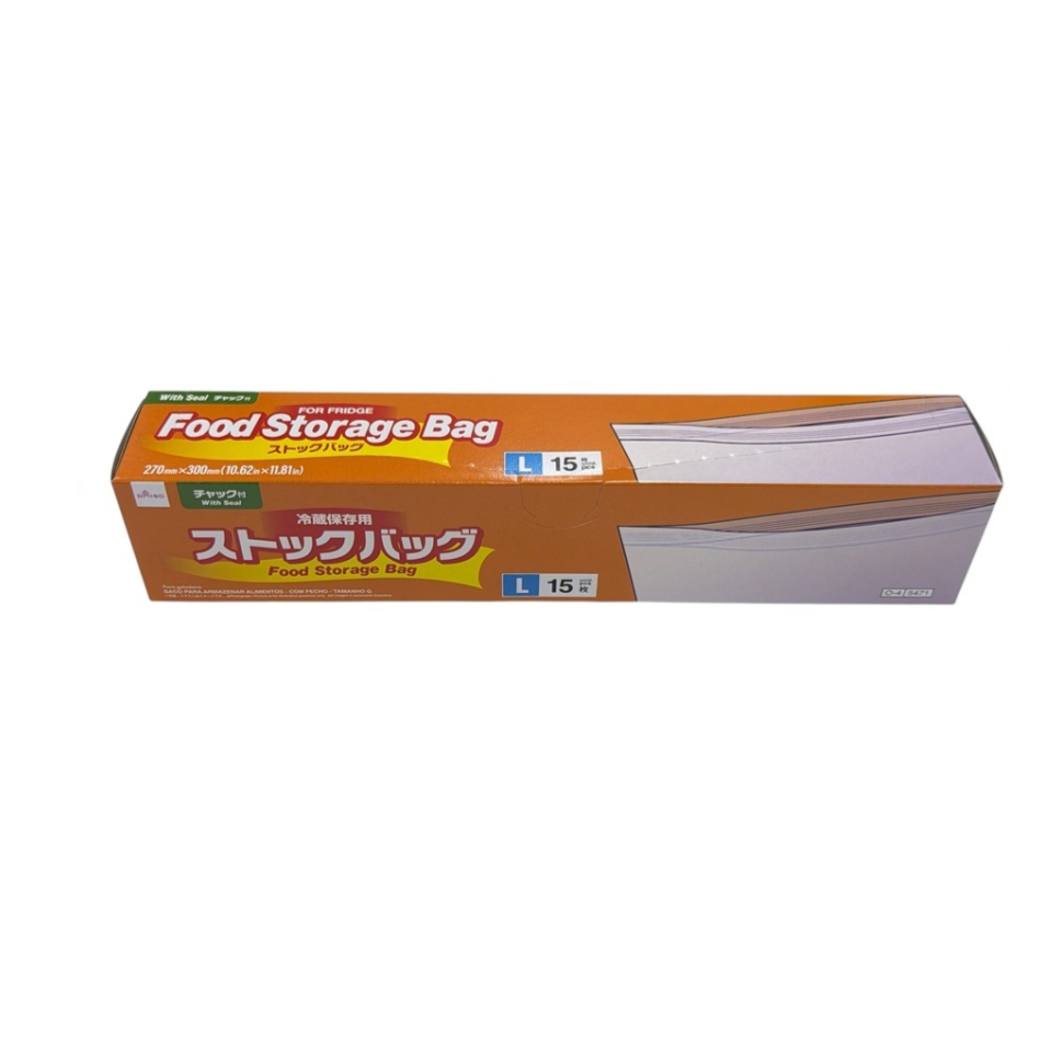 Food Storage Bag with Seal for Fridge L