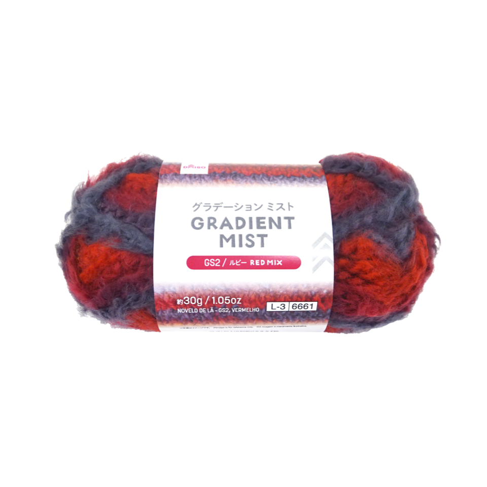Yarn Gradient Mist Red Mix