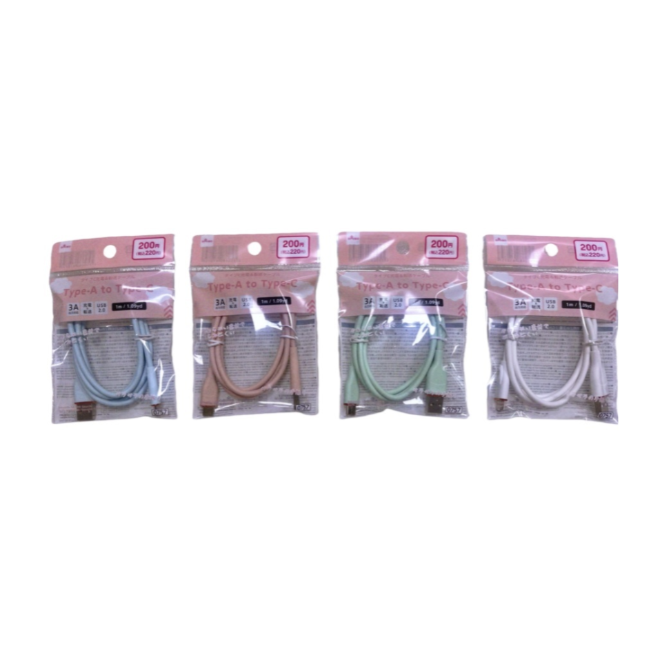 Charging and Data Transfer Cable Type AC 1m 3A