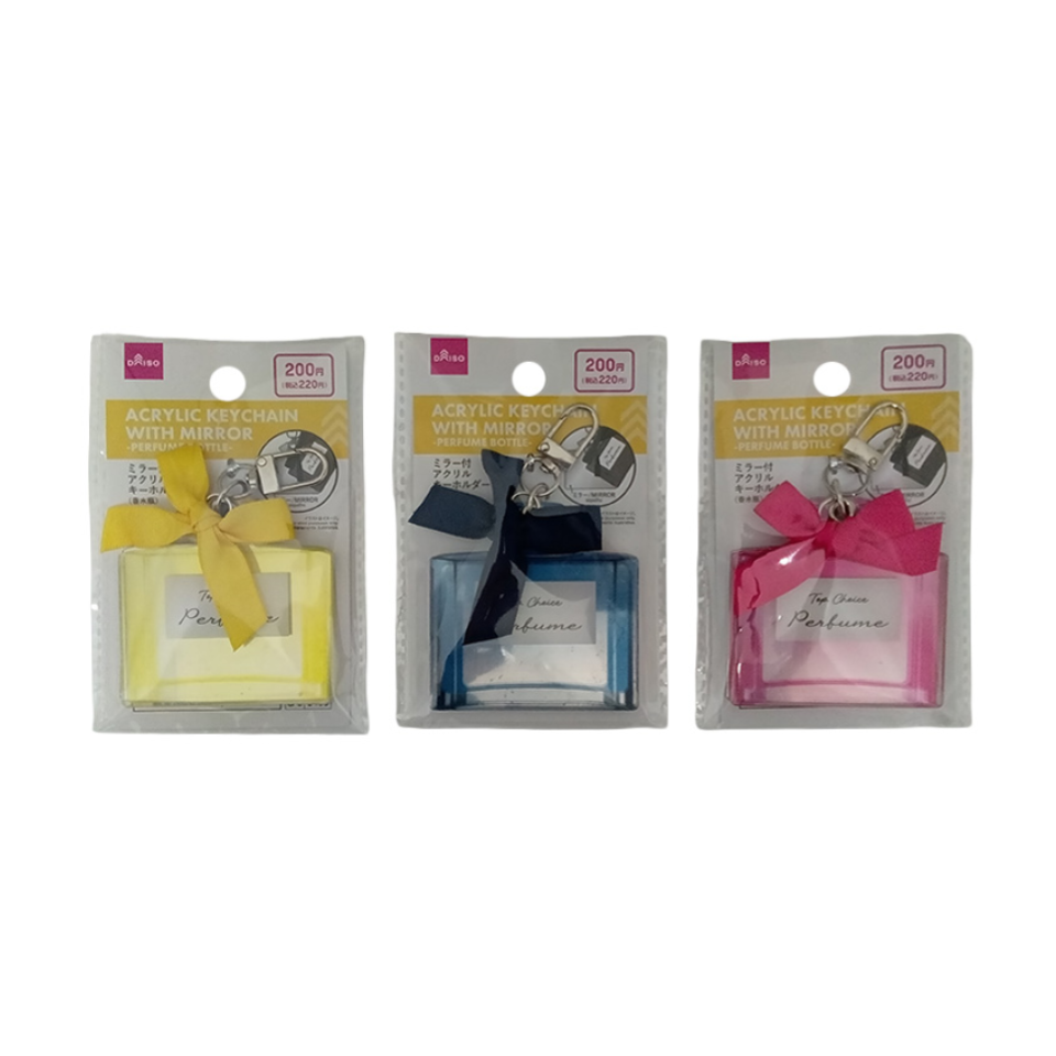 Acrylic Keychain with Mirror Perfume Bottle