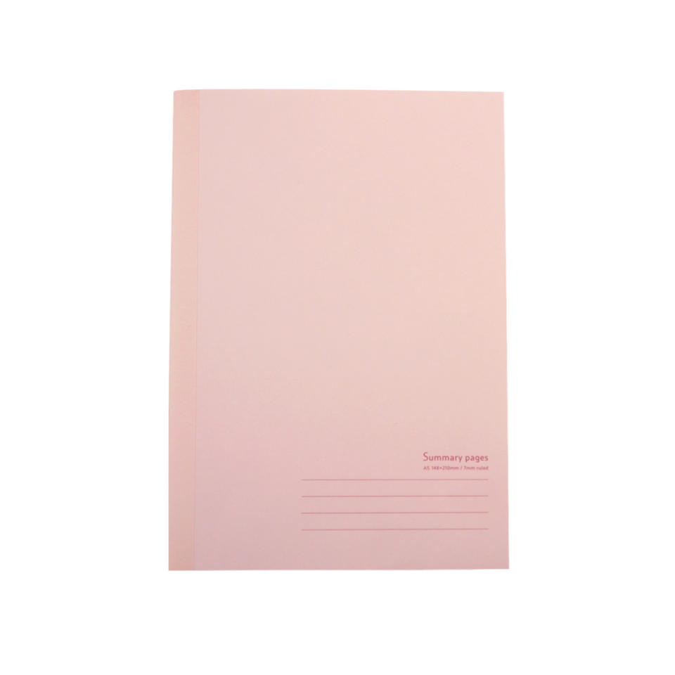 A5 Color Stitched Notebook Pink