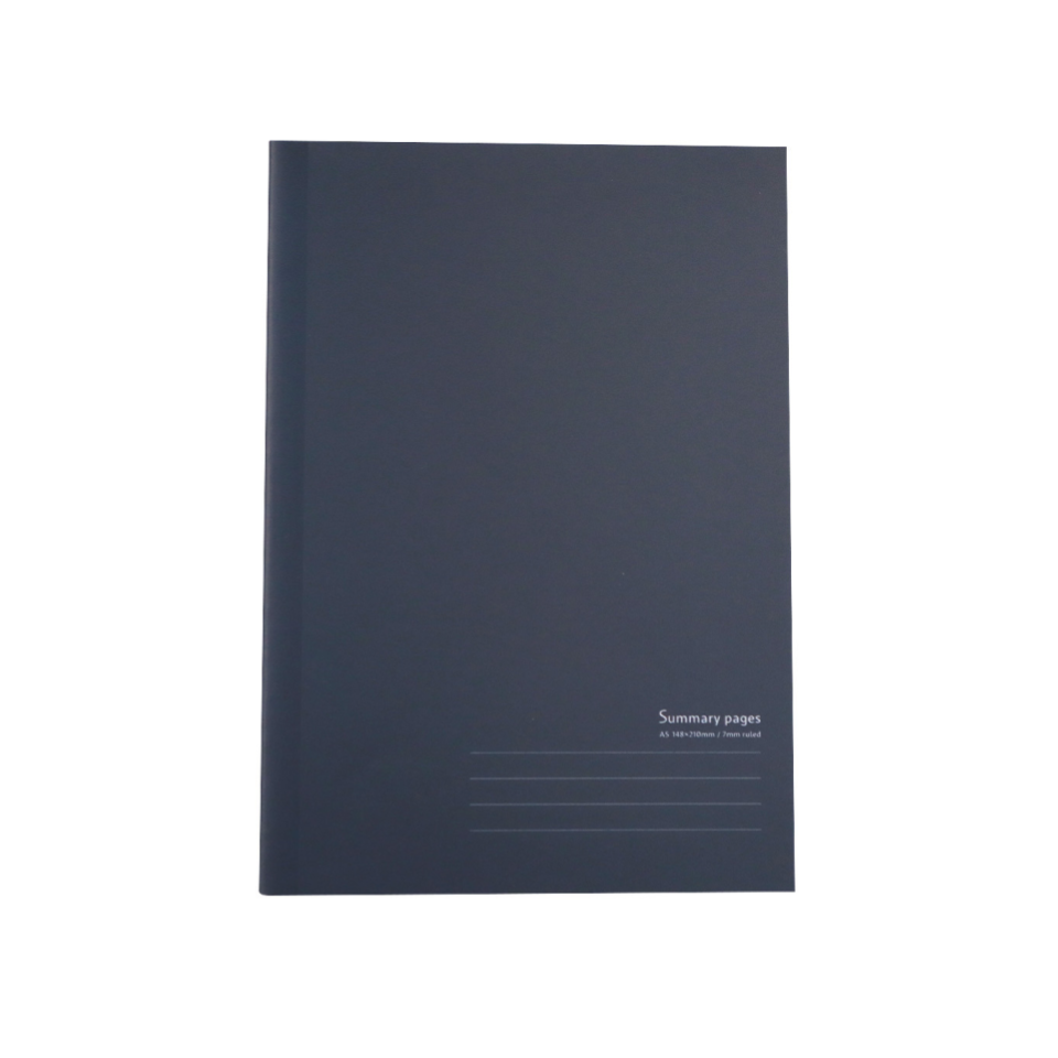 A5 Color Stitched Notebook Navy Blue