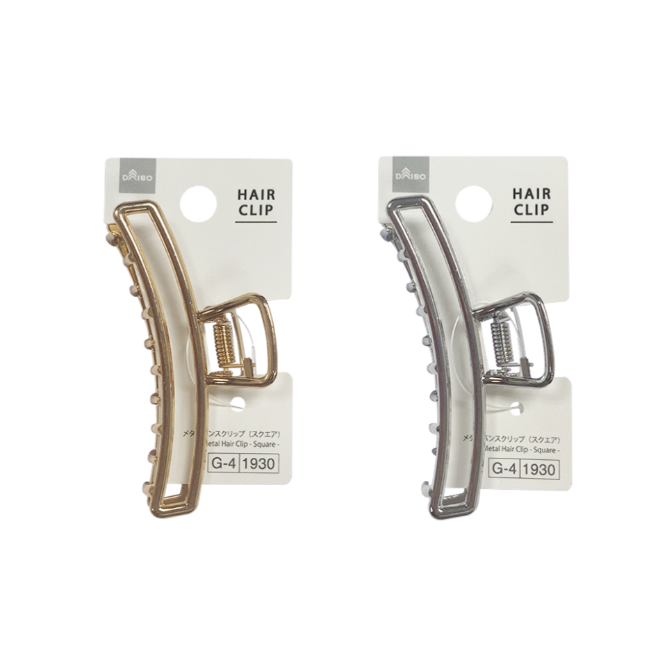 Metal Hair Clip Square