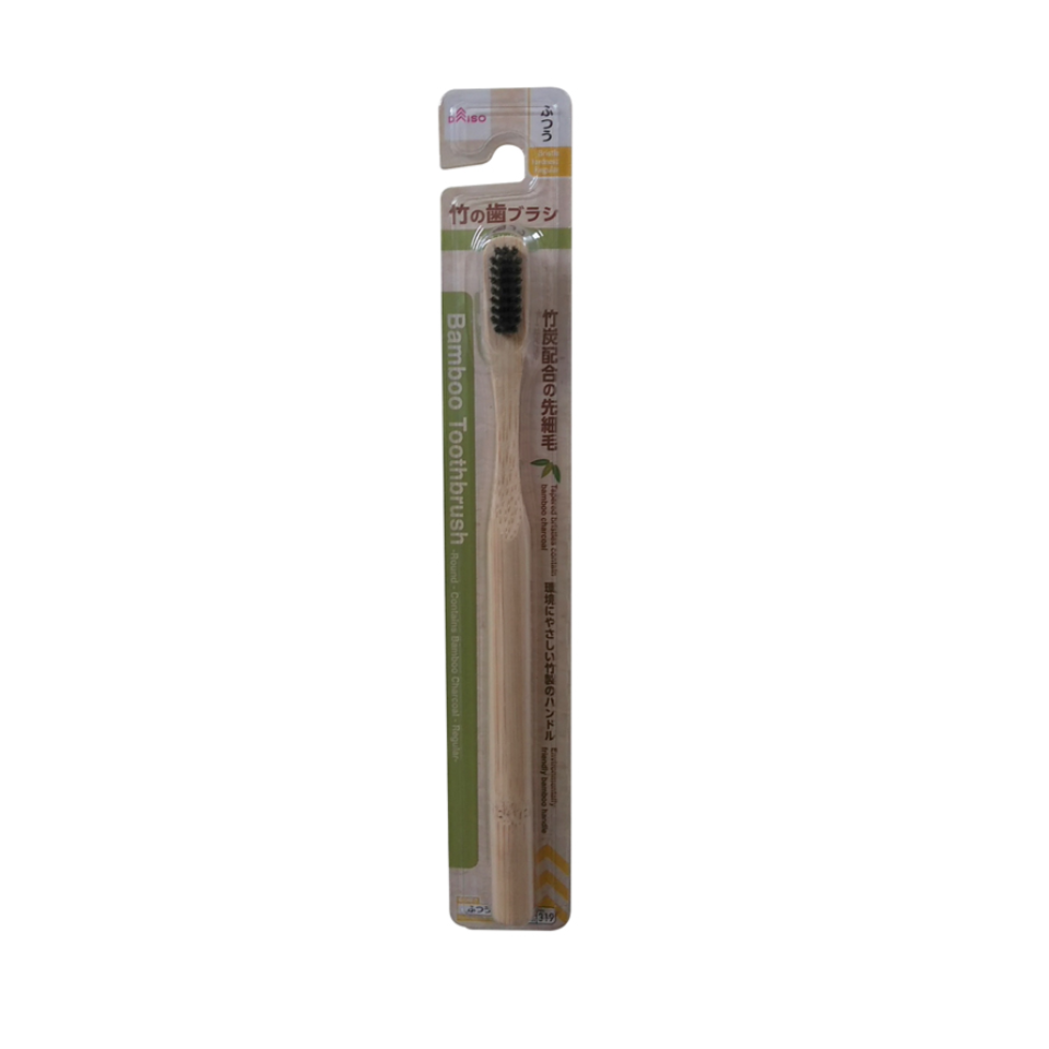 Bamboo Toothbrush Round Contains Bamboo Charcoal Regular