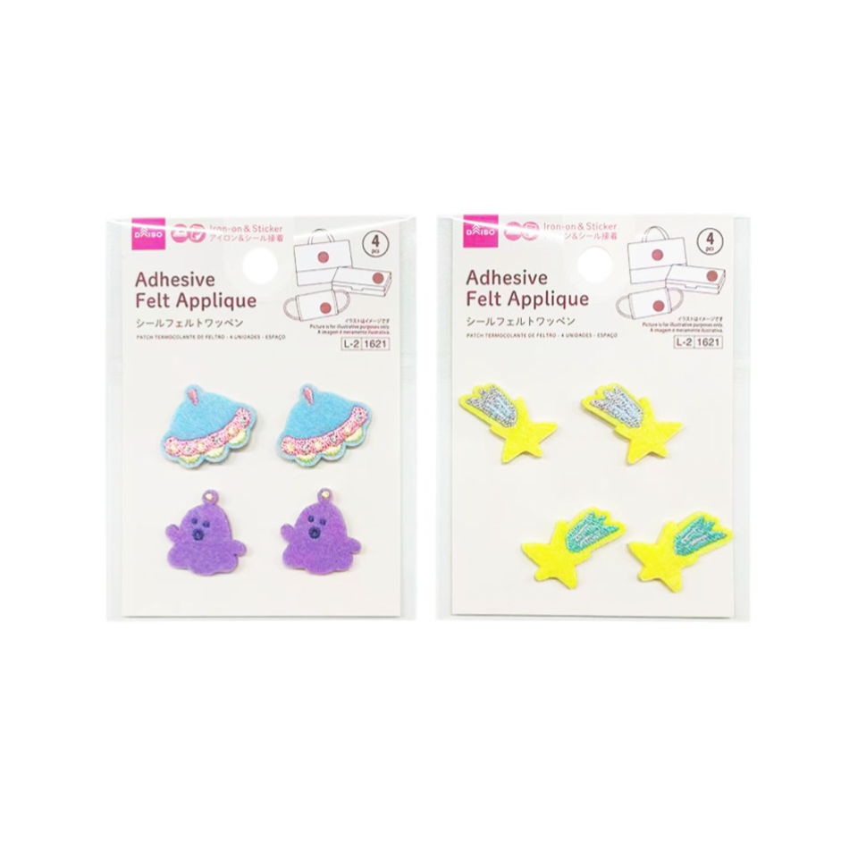Adhesive Felt Applique Universe 4pcs