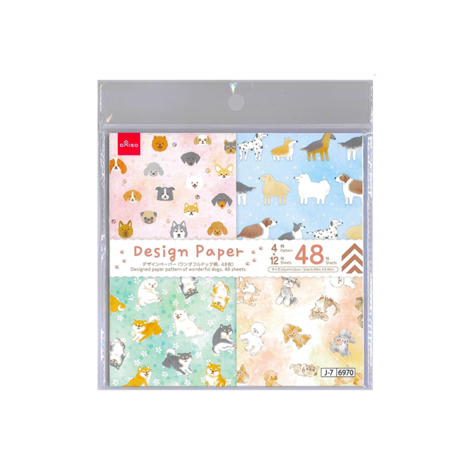 Designed Paper Pattern of Wonderful Dogs