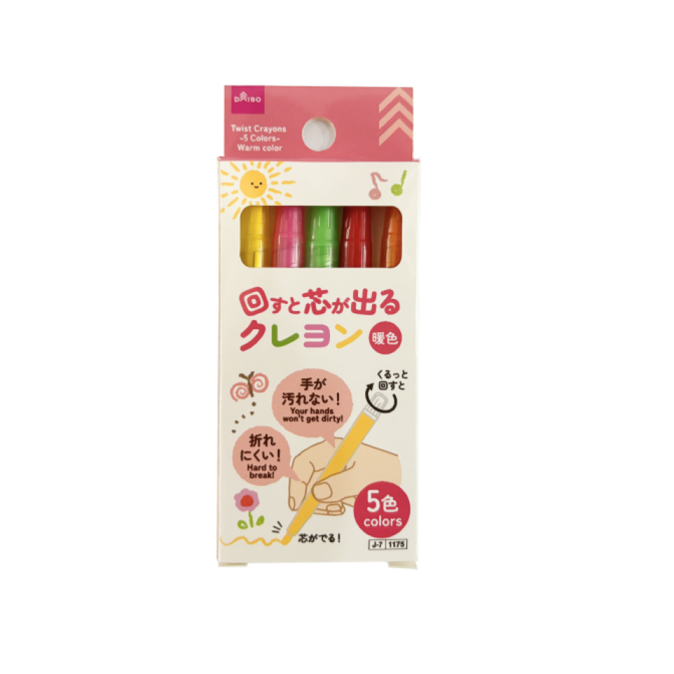 Twist Crayons 5 Warm Colors