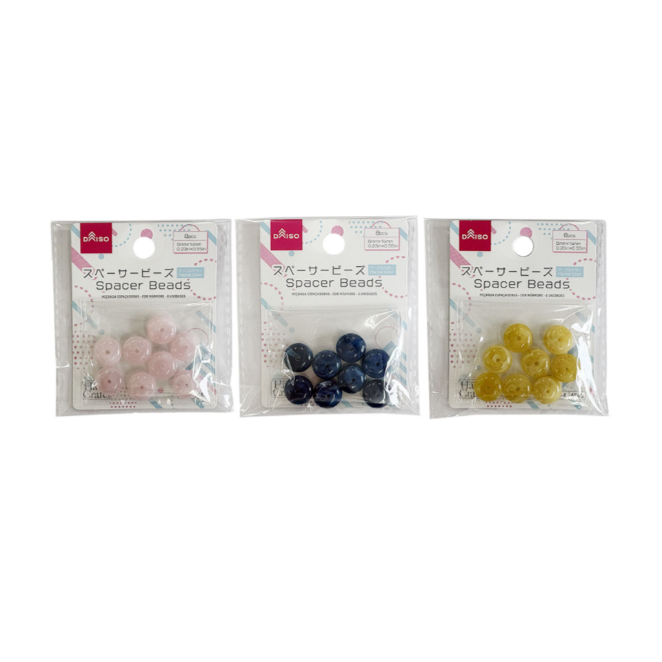 Spacer Beads Marble Color 8pcs