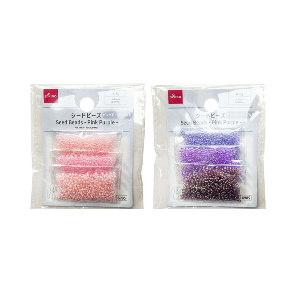 Seed Beads Pink/Purple
