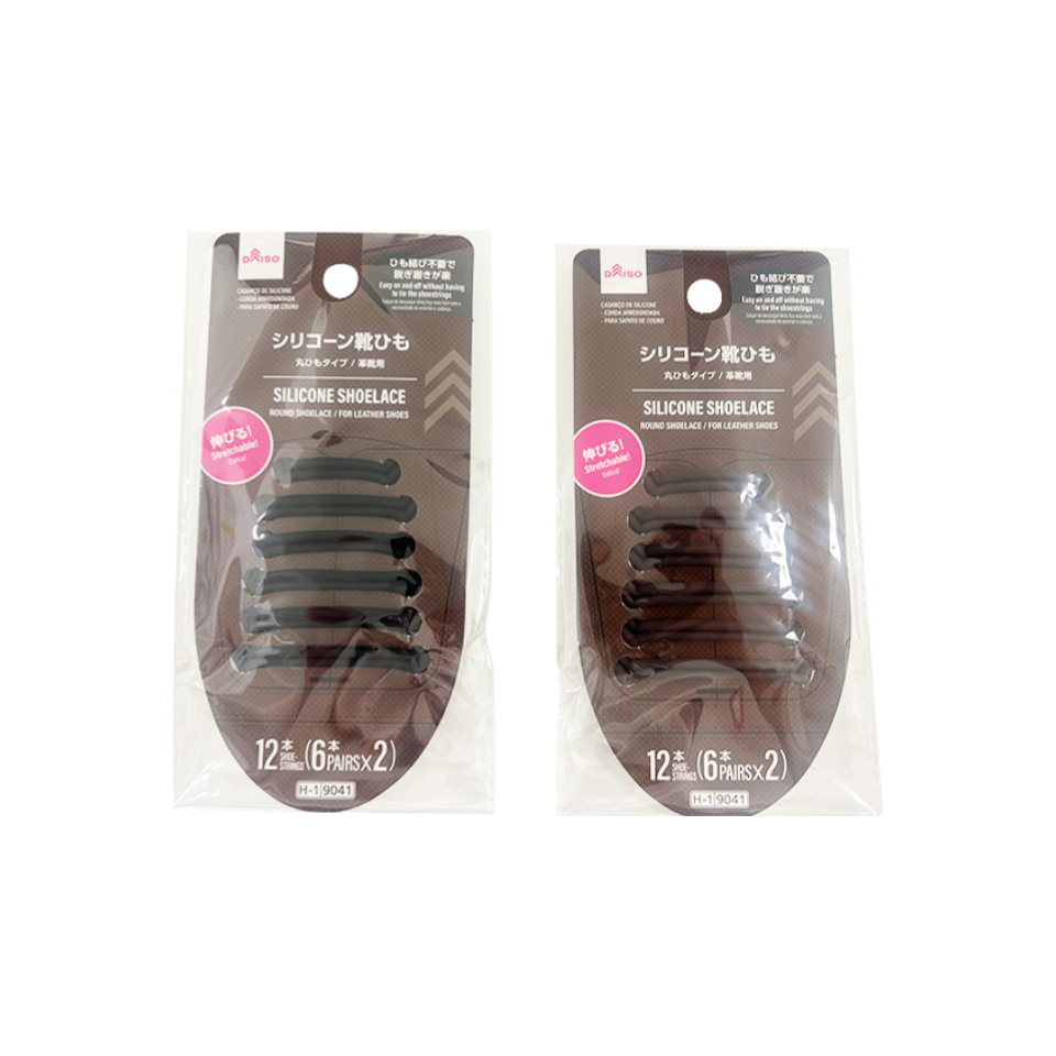 Silicone Shoelace Round for Leather Shoes