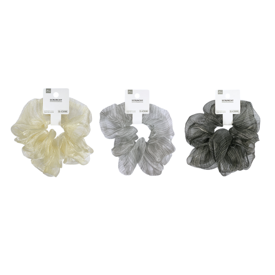 Striped Sheer Scrunchie
