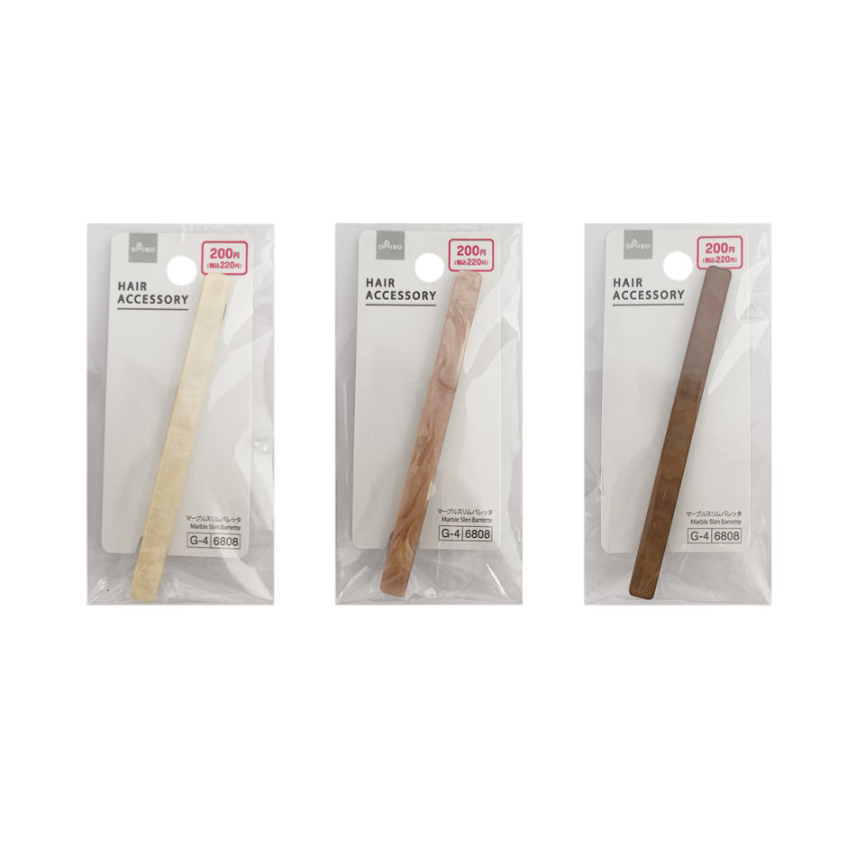 Marble Slim Barrette
