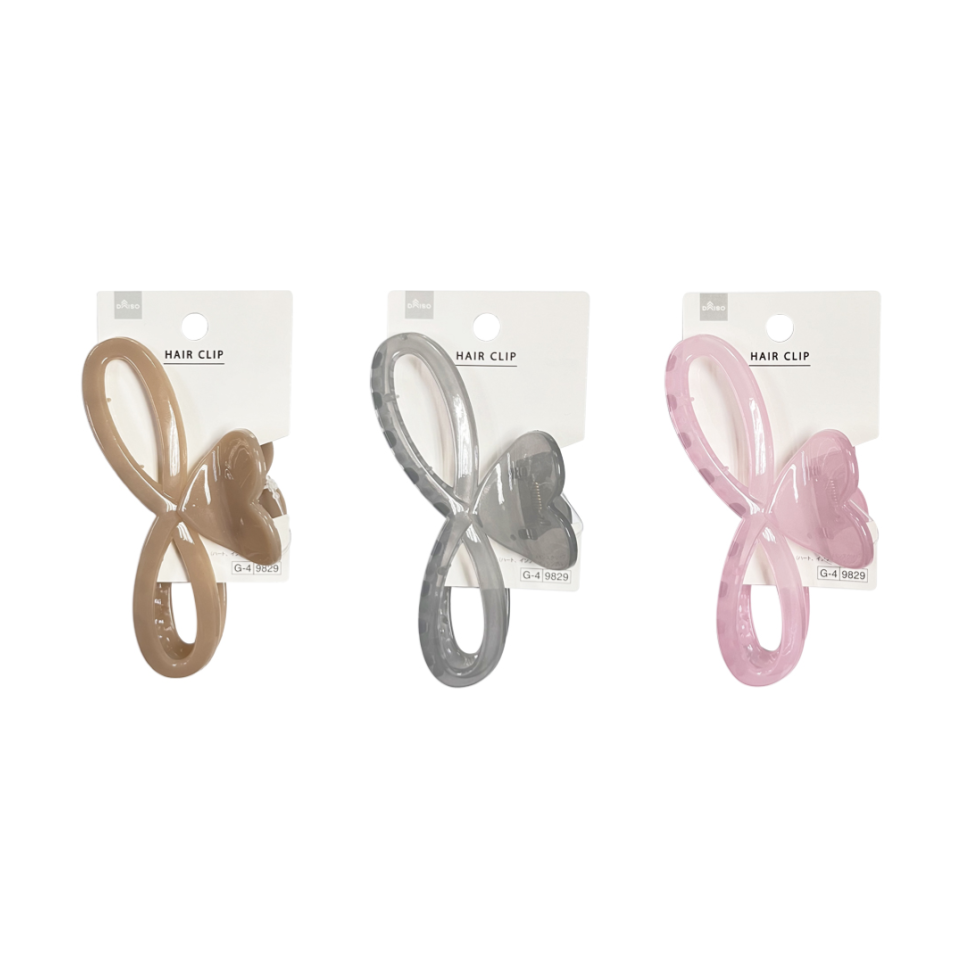 Hair Clip Heart Infinity Symbol