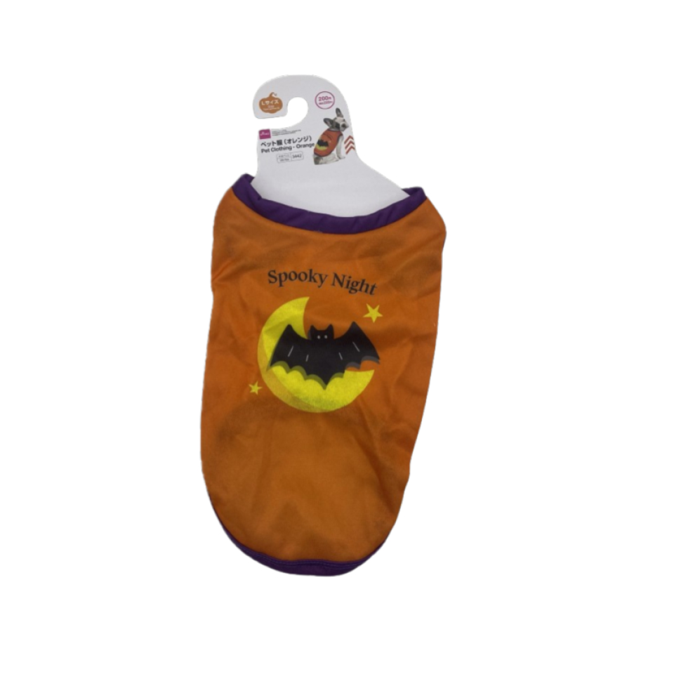 Halloween Pet Clothing Orange Large