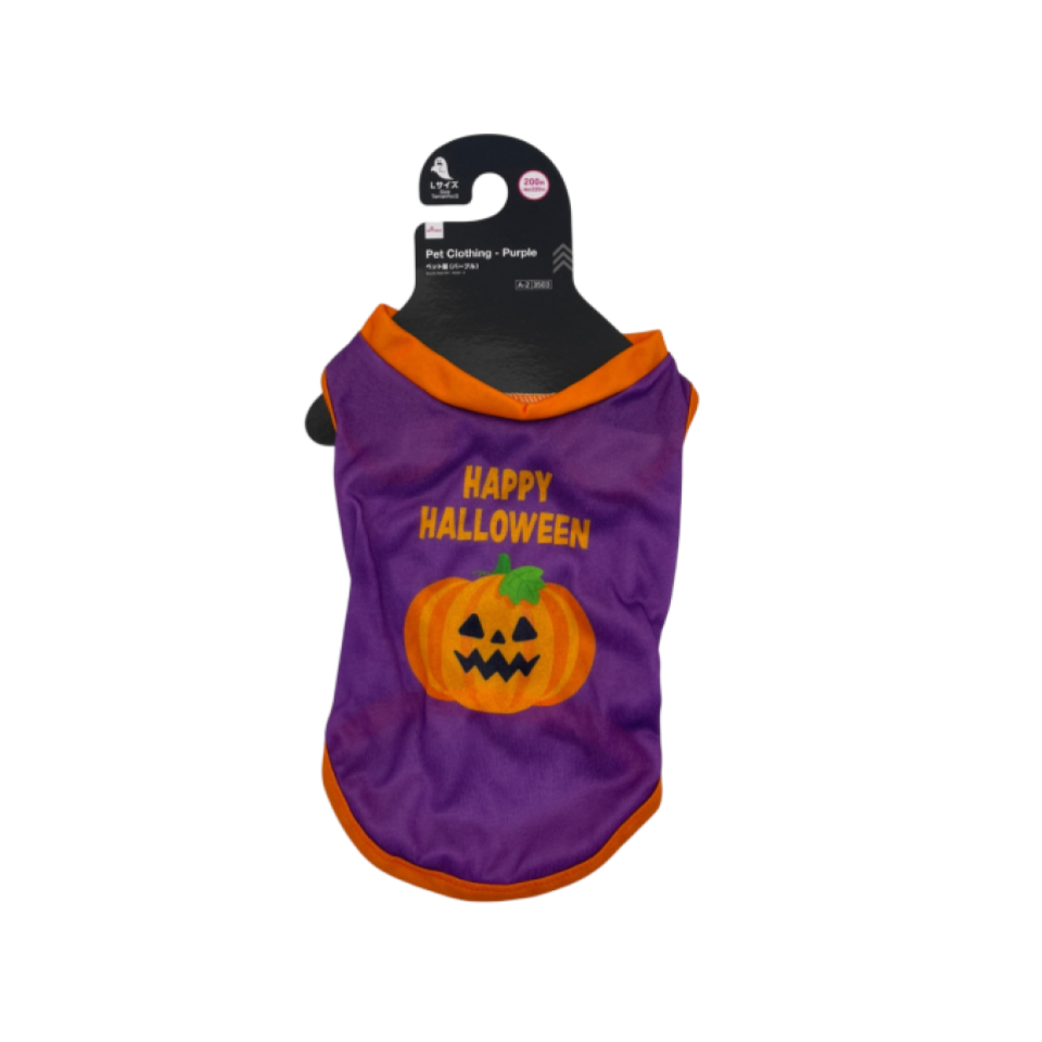 Halloween Pet Clothing Purple Large