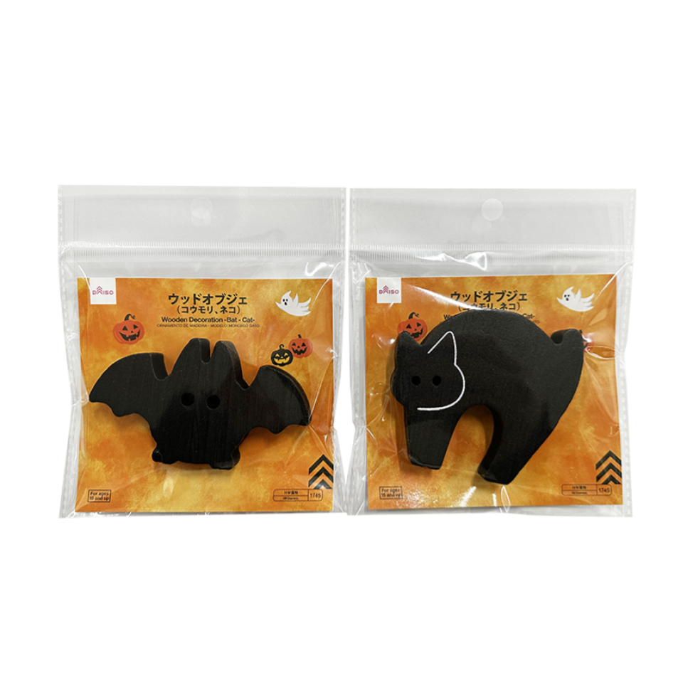 Halloween Wooden Decoration Bat/Cat