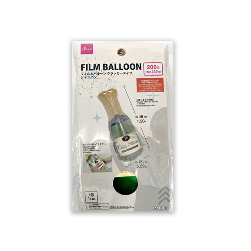 Foil Balloon Cracker Type Champagne