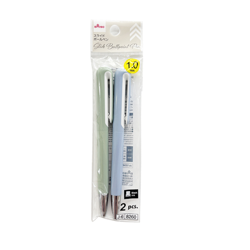 Slide Ballpoint Pen Moss Green/Blue