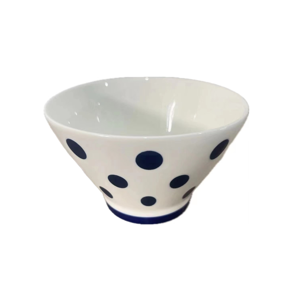 New Born Polka Dot Kiritate Bowl 13cm x 8cm