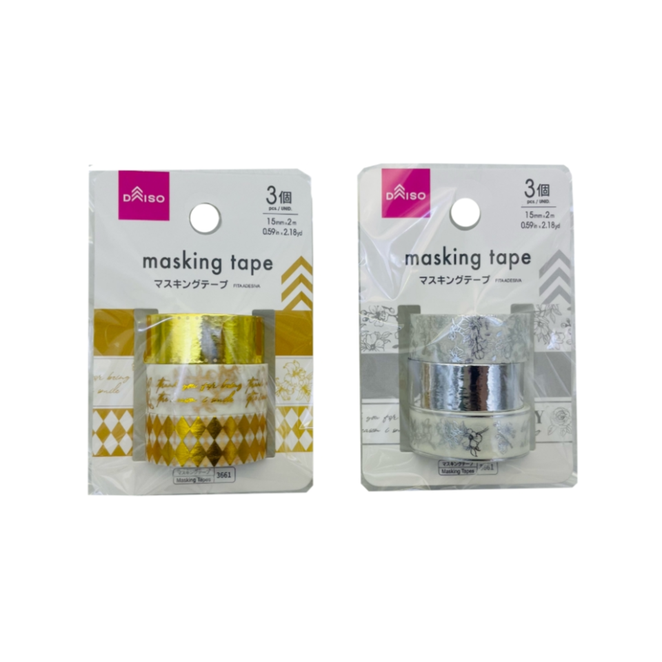 Masking Tape Foil Stamping Lettering 15mm x 2m