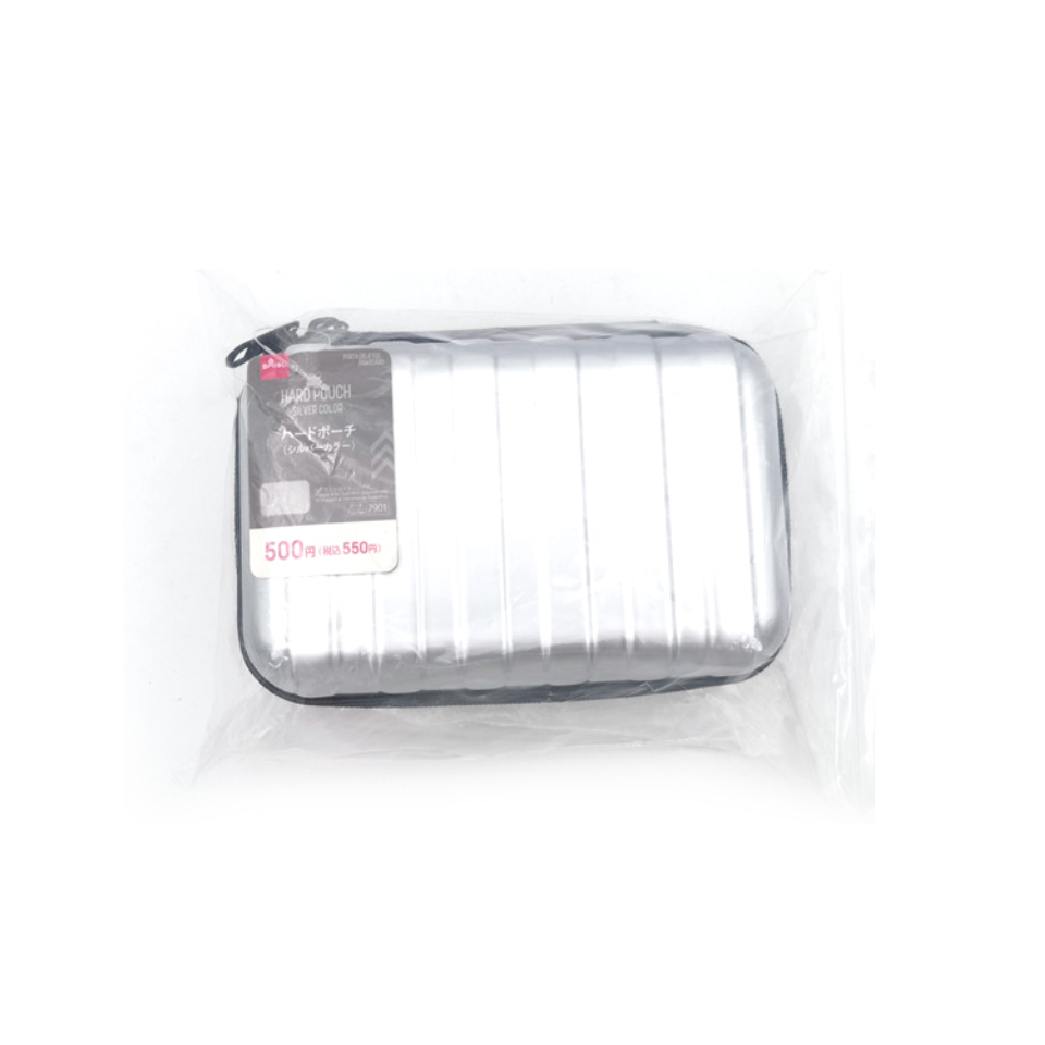 Hard Pouch Silver Color