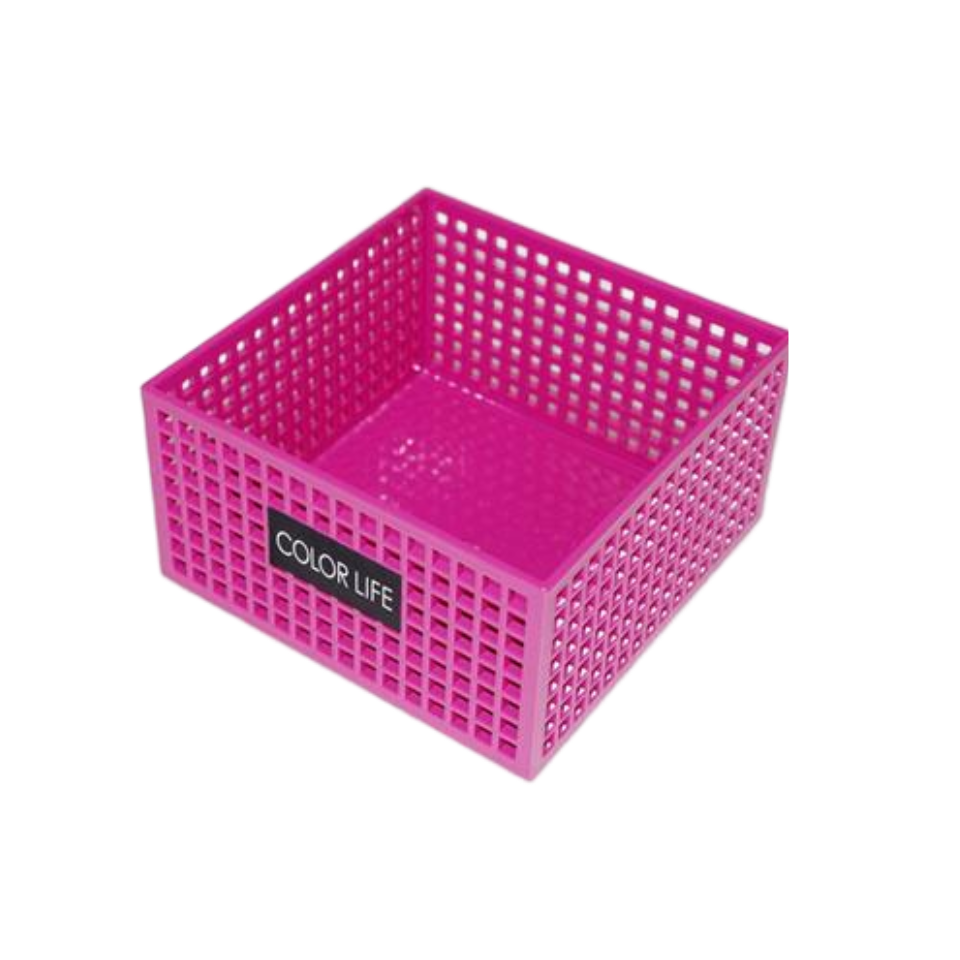 Color Life Mesh Pattern Box S Pink