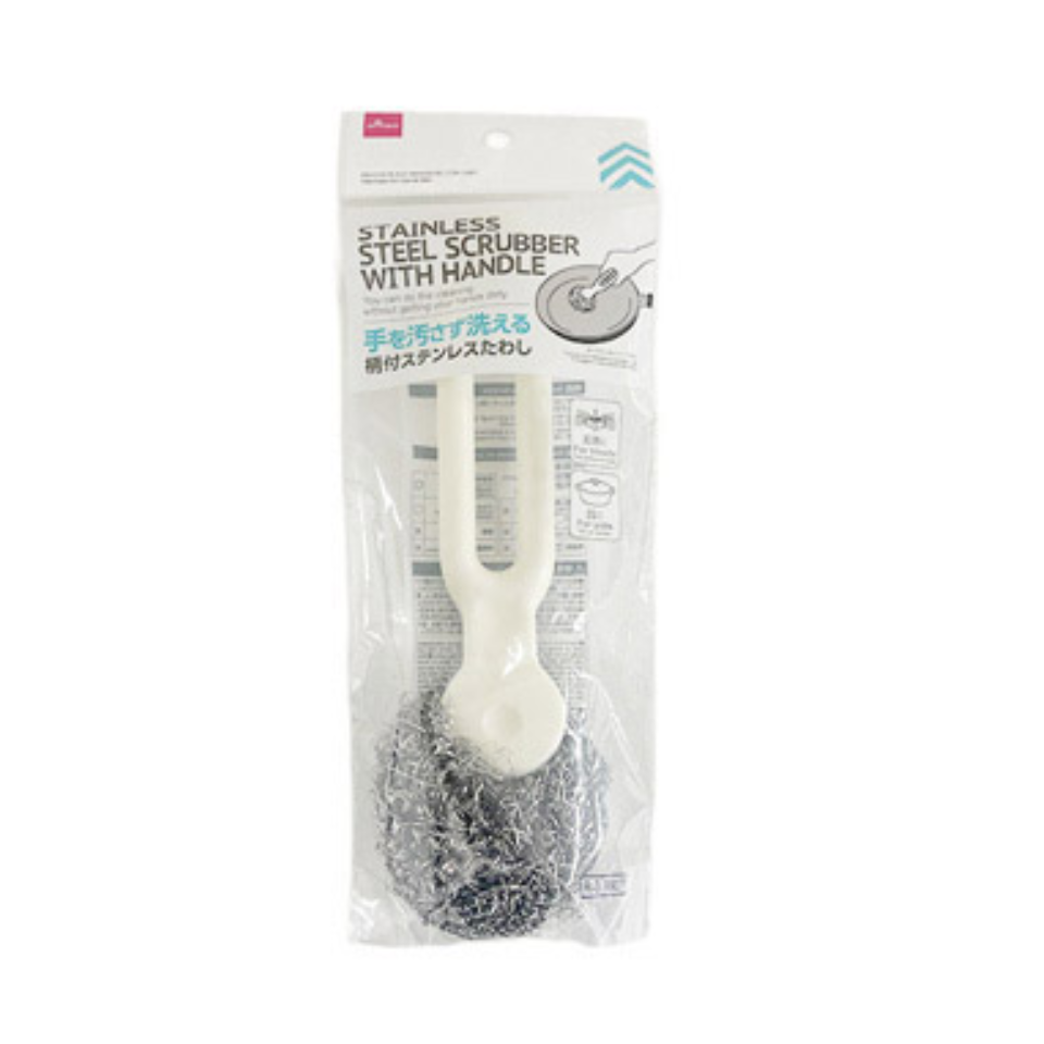 Stainless Steel Scrubber with Handle