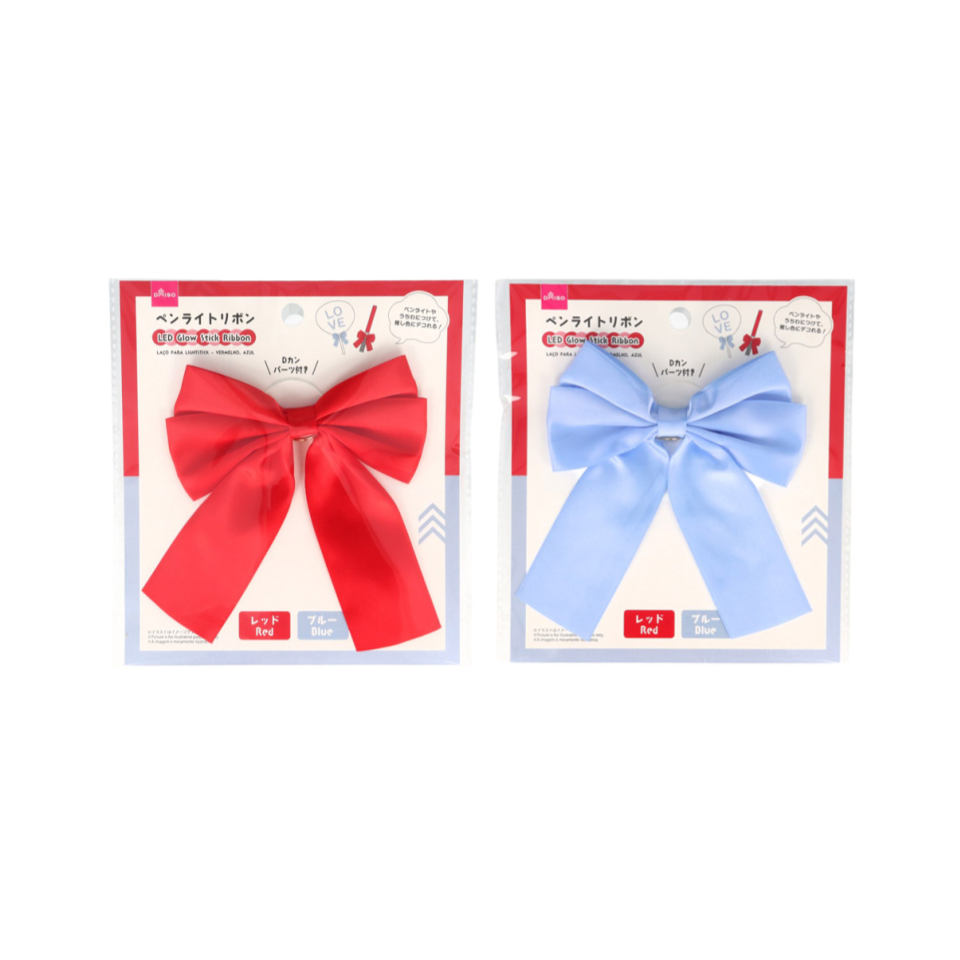 LED Glow Stick Ribbon Red/Blue