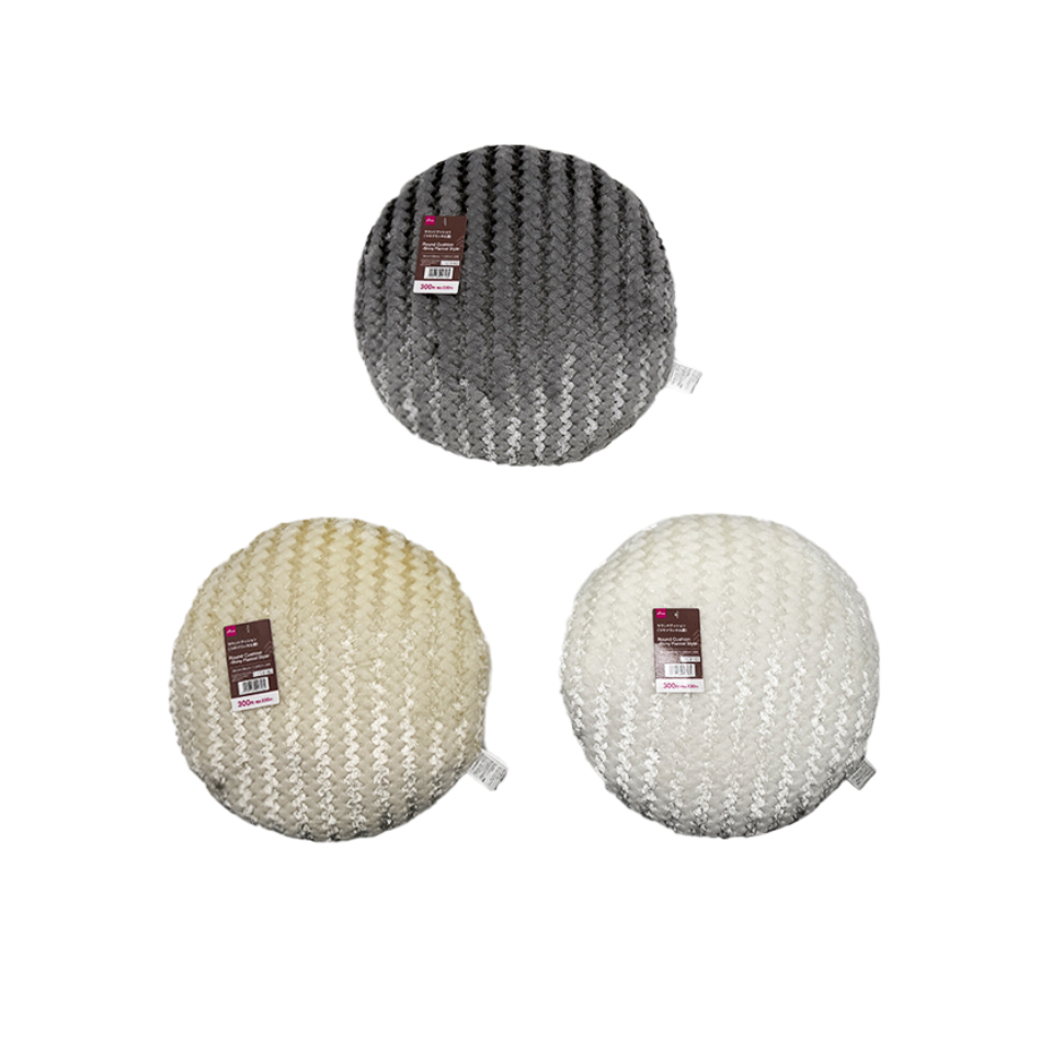 Round Cushion Shiny Flannel Style