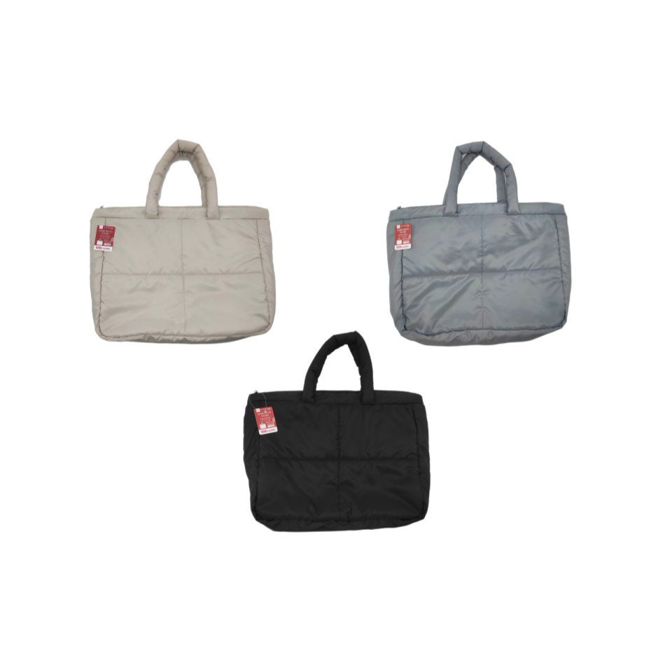 Square Quilted Tote Bag