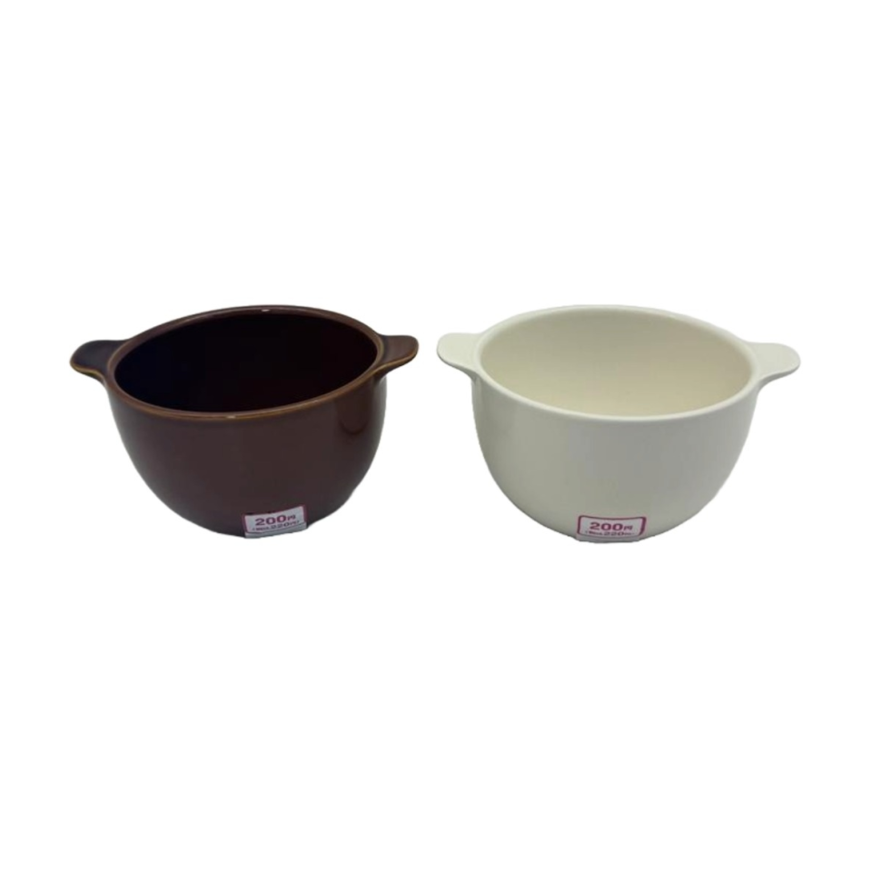 Soup Bowl with Handle Basic Color 11cm