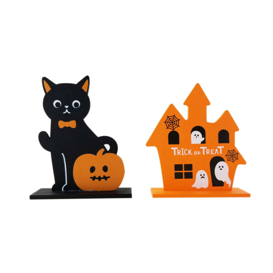 Wooden Ornament Halloween