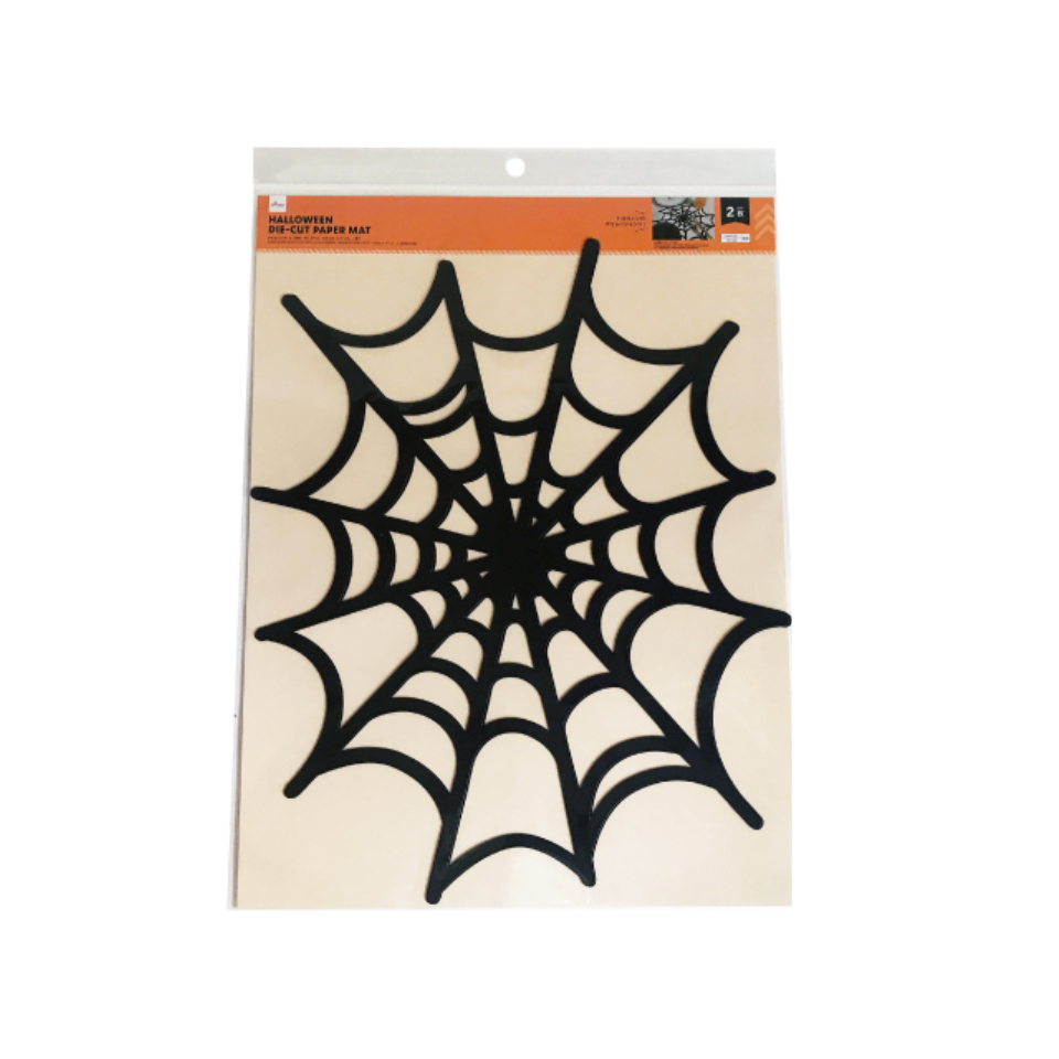 Die Cut Paper Mat Halloween Black and White 11.81in x 1.21ft