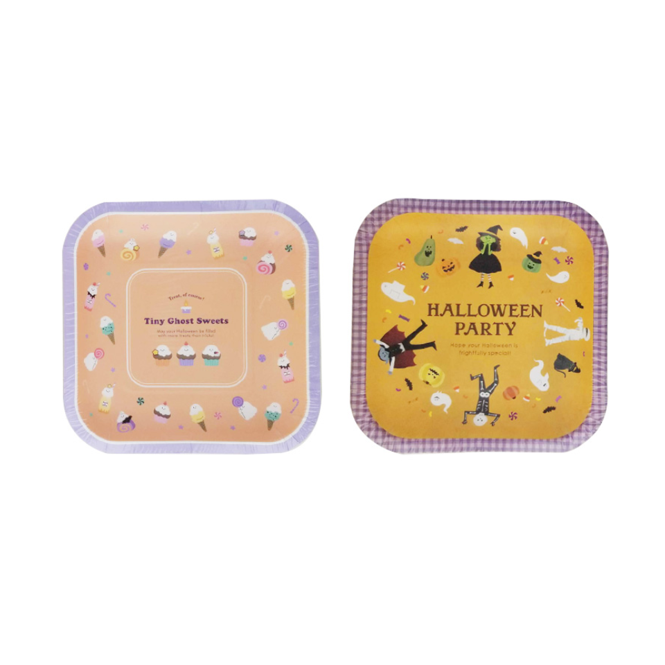 Paper Plates Halloween Square