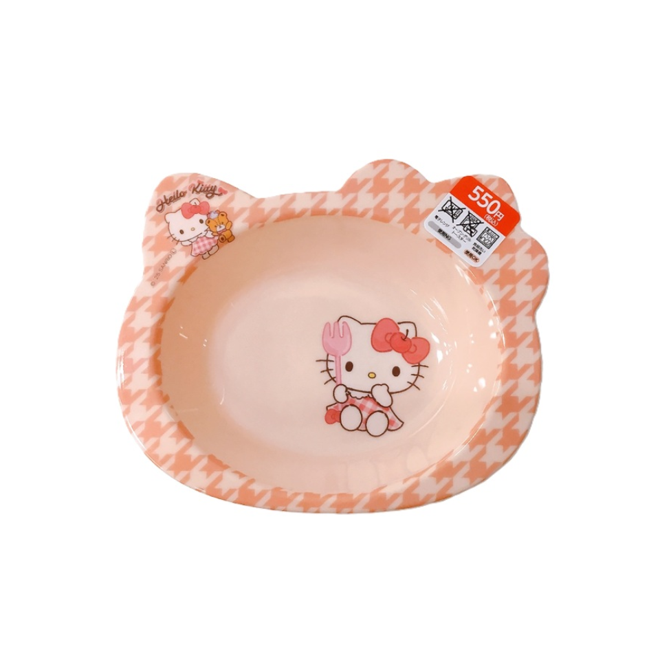 Melamine Deep Dish Die Cut Kitty Relaxing Time
