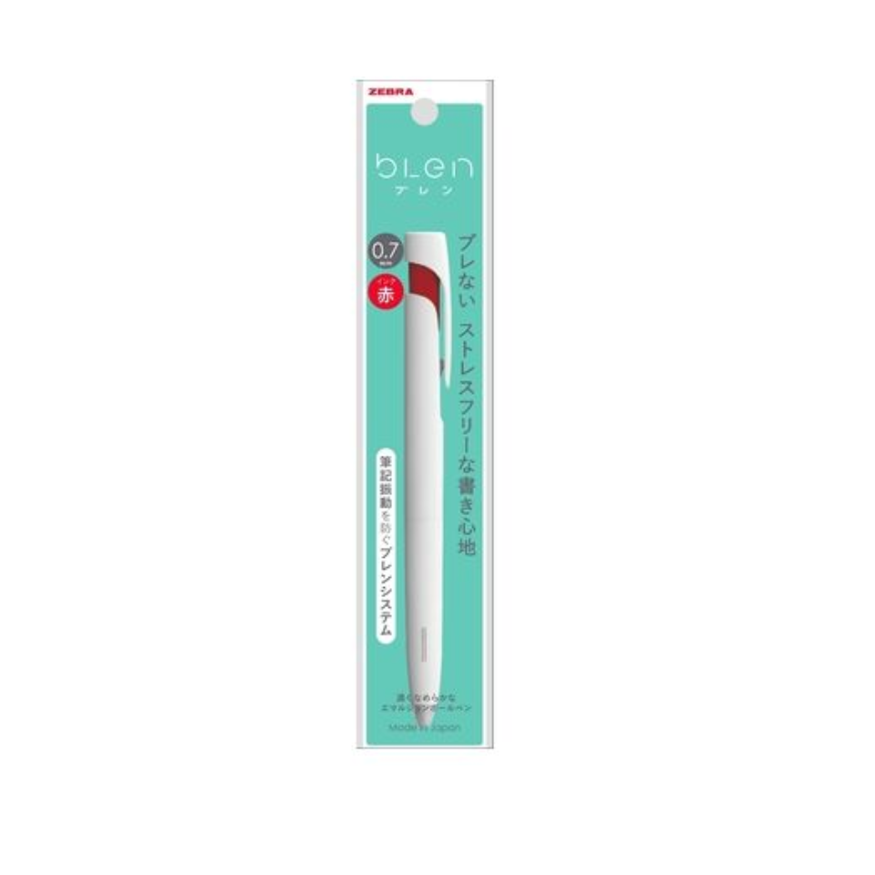 Blen 07 White Barrel Red Ink