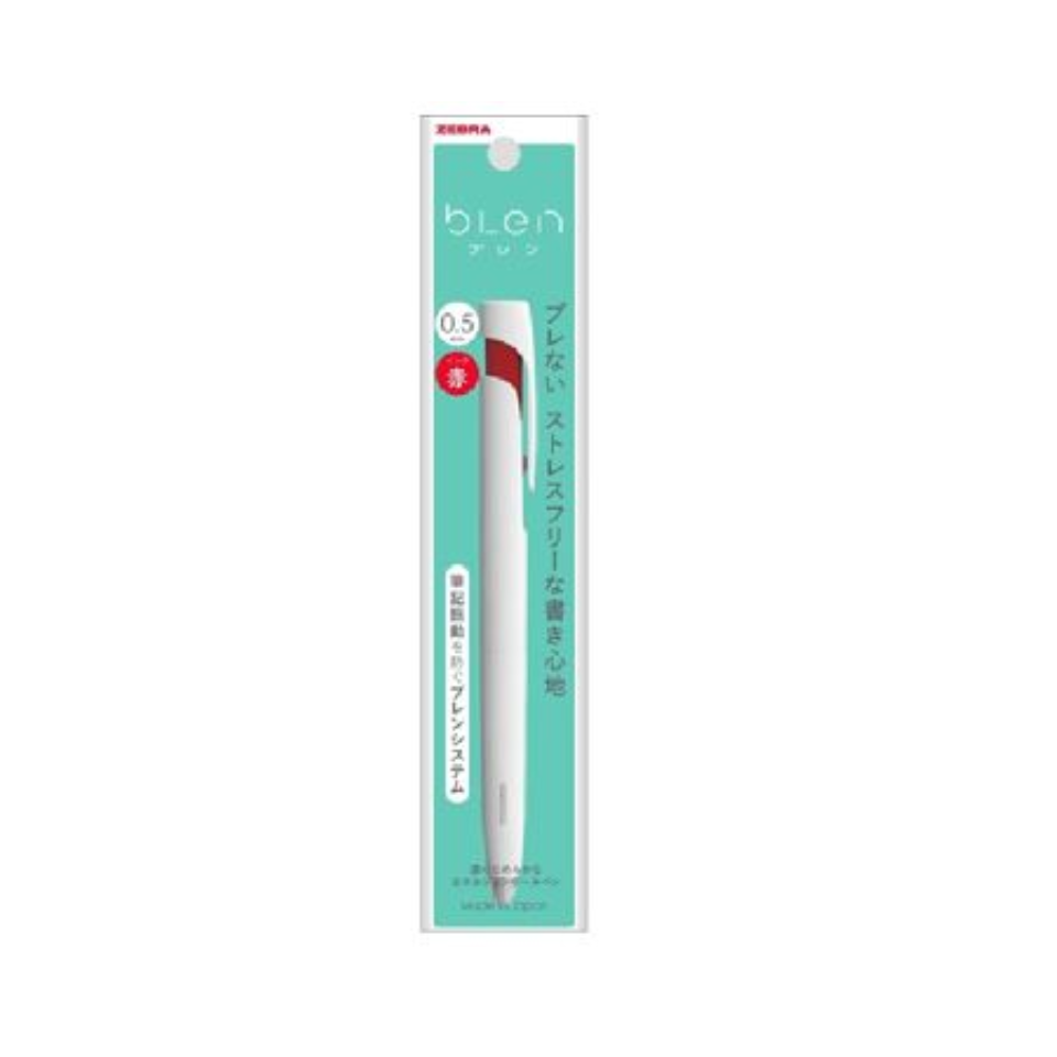 Blen 05 White Barrel White Red Ink
