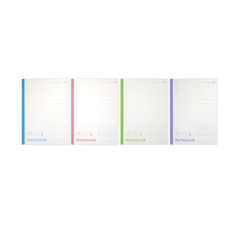 Semi B5 Notebook Milk Color 6mm Ruled