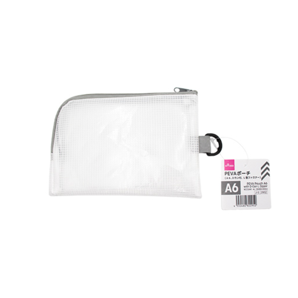 PEVA Pouch A6 with D-Can L Zipper