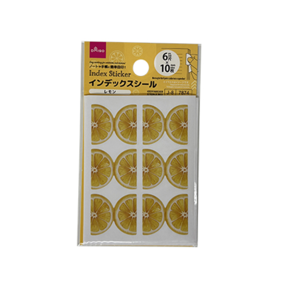 Index Sticker Fresh Fruit Lemon