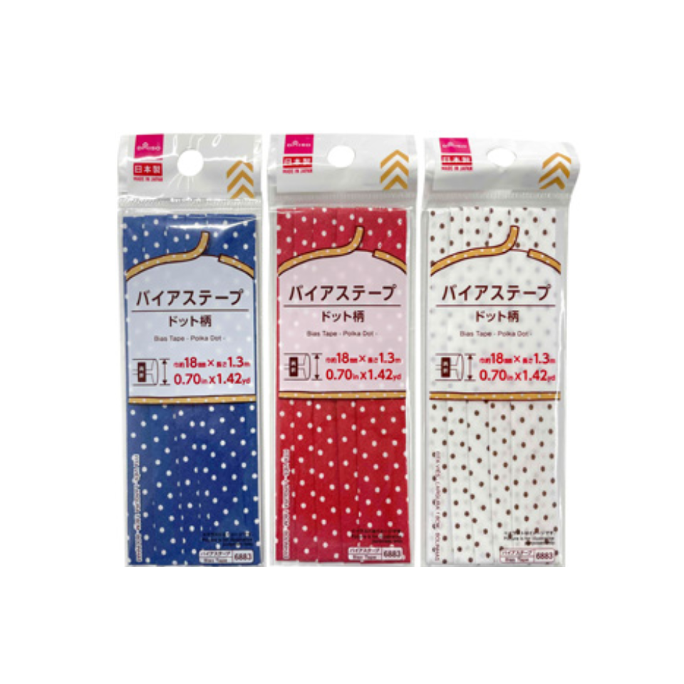 Bias Tape 18mm Polka Dot