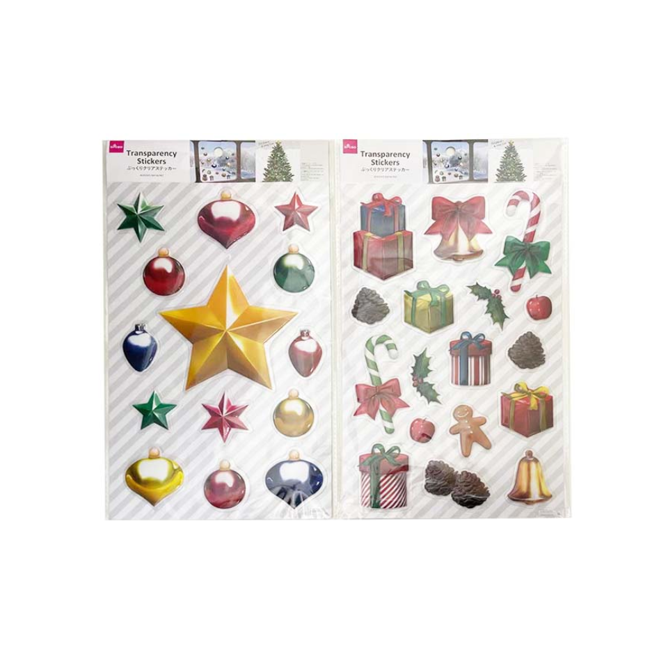 Christmas Transparency Stickers Ornament